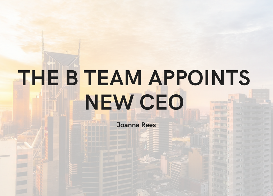 The B Team Appoints New CEO