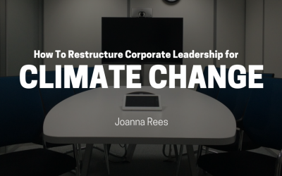 How To Restructure Corporate Leadership For Climate Action